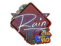 Klistermærke | rain (Glitter) | Rio 2022