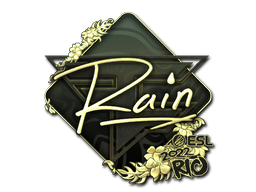 貼紙 | rain（黃金）| Rio 2022