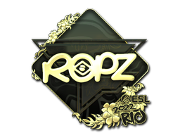 印花 | ropz（金色）| 2022年里约热内卢锦标赛