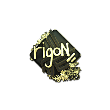 Sticker | rigoN (Gold) | Rio 2022 image 360x360