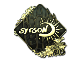 貼紙 | syrsoN（黃金）| Rio 2022