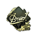 Sticker | ZywOo (Gold) | Rio 2022 image 120x120