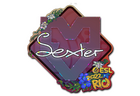 Sticker | dexter (Glitter) | Rio 2022