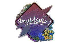 Sticker | dav1deuS (Glitter) | Rio 2022