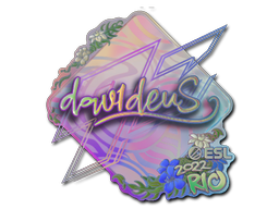 Sticker | dav1deuS (holo) | Rio 2022