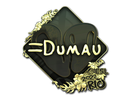Samolepka | dumau (zlatá) | IEM Rio 2022