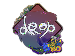 Autocolante | drop (Glitter) | Rio 2022