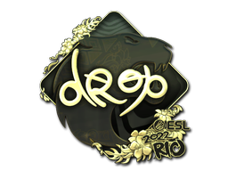 Sticker | drop (Gold) | Rio 2022