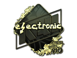 Sticker | electronic (Gold) | Rio 2022