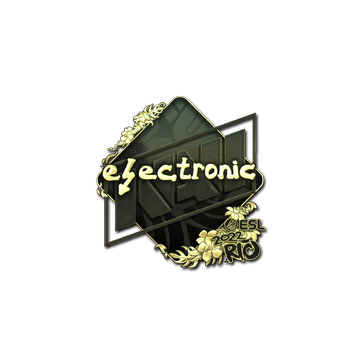 Sticker | electronic (Gold) | Rio 2022 image 360x360