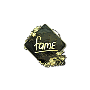 Sticker | fame (Gold) | Rio 2022 image 360x360