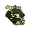 Sticker | fame (Gold, Champion) | Rio 2022 image 120x120