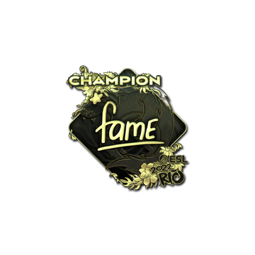 Sticker | fame (Gold, Champion) | Rio 2022 image 360x360