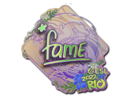 Стикер | fame (холограмен) | Rio 2022