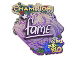 Samolepka | fame (šampion) | IEM Rio 2022