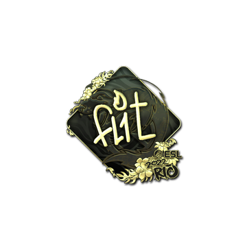 Sticker | FL1T (Gold) | Rio 2022 image 360x360