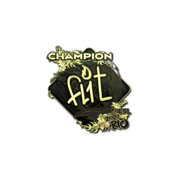 Sticker | FL1T (Gold, Champion) | Rio 2022 image 360x360