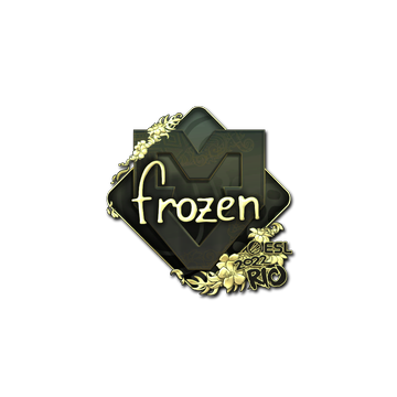 Sticker | frozen (Gold) | Rio 2022 image 360x360