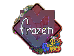 Samolepka | frozen (třpytivá) | IEM Rio 2022