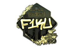 Sticker | F1KU (Gold) | Rio 2022