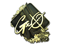 Sticker | gxx- (Gold) | Rio 2022