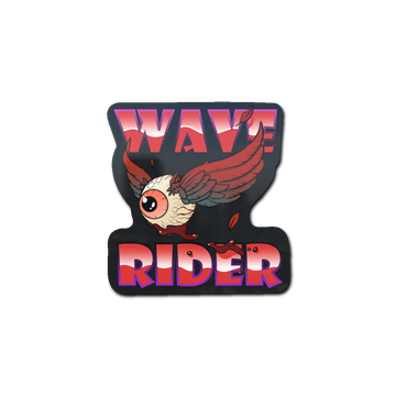 Sticker | Blood Moon Wave Rider image 360x360