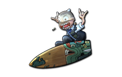 Sticker | Fire Serpent Surf K (Foil)
