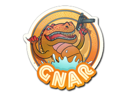 Sticker | Croco : orange