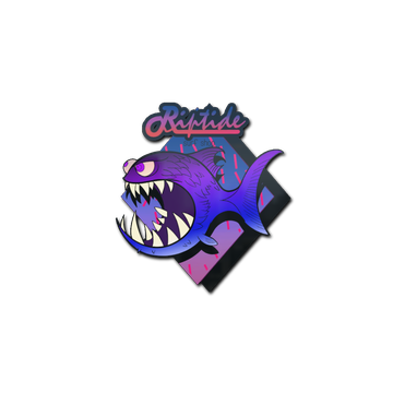 Sticker | Purple Jaggyfish image 360x360