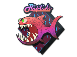 Sticker | Poisson-ogre : rose