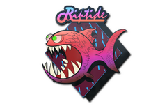 Sticker | Pink Jaggyfish