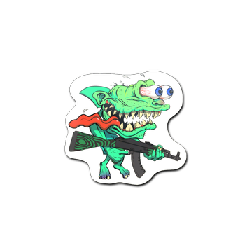 Sticker | Green Shark Shooter image 360x360