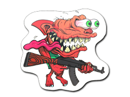 Sticker | Red Shark Shooter