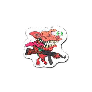 Sticker | Red Shark Shooter image 360x360