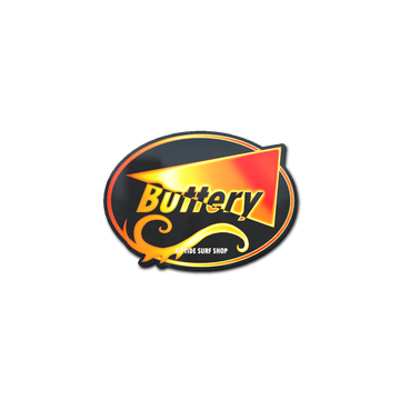 Sticker | Flame Buttery (Holo) image 360x360