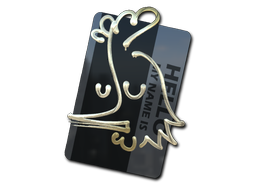 Sticker | Hello AK-47 (Gold)