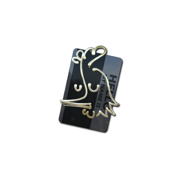 Sticker | Hello AK-47 (Gold) image 360x360