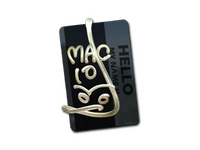 Наклейка | Привет, MAC-10 (золотая)