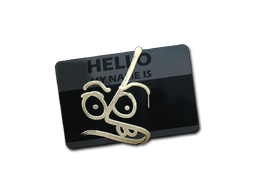 Sticker | Hello MP7 (Gold)