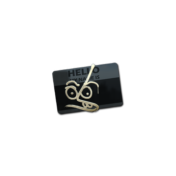 Sticker | Hello MP7 (Gold) image 360x360