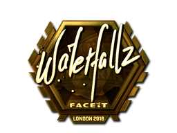 Sticker | waterfaLLZ (Goud) | London 2018