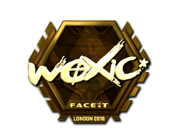 Klistermærke | woxic (Guld) | London 2018