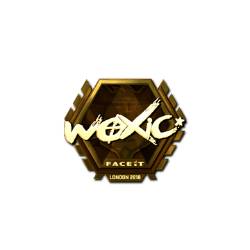 Sticker | woxic (Gold) | London 2018 image 360x360