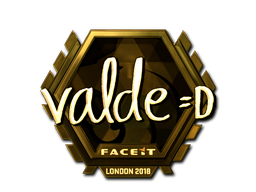 Abțibild | v4lde (Auriu) | London 2018