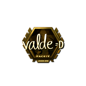 Sticker | v4lde (Gold) | London 2018 image 360x360