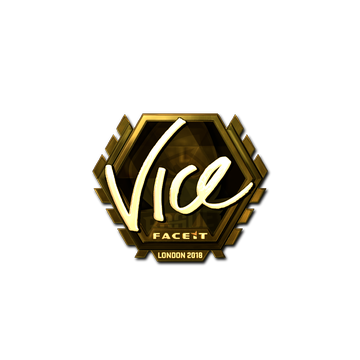 Sticker | vice (Gold) | London 2018 image 360x360