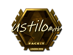 Aufkleber | USTILO (Gold) | London 2018