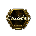 Sticker | Twistzz (Gold) | London 2018 image 120x120