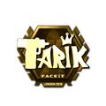 Sticker | tarik (Gold) | London 2018 image 120x120