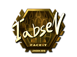 Aufkleber | tabseN (Gold) | London 2018